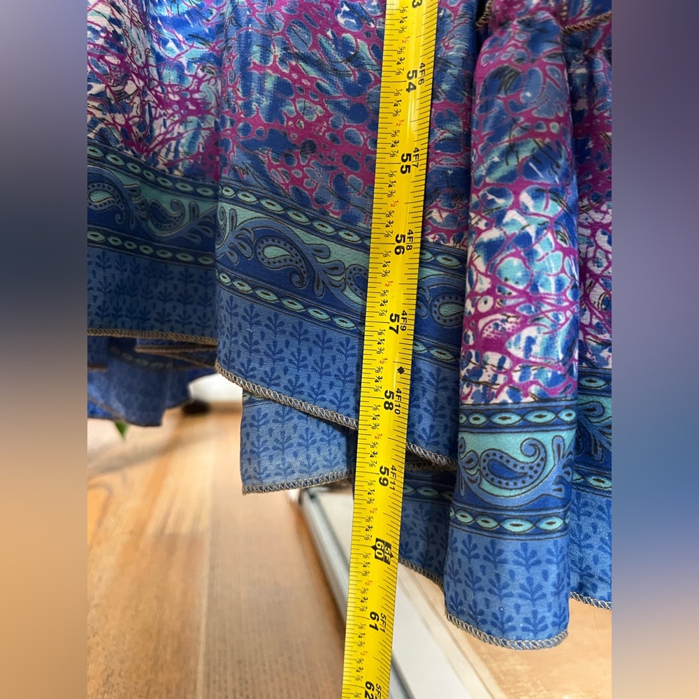 Kathmandu Imports Silk Maxi Halter Dress. EUC. Medium/Large. - Picture 9 of 9
